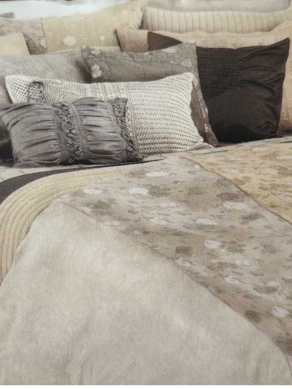 New DONNA KARAN DKNY Designer Precious Metals Full/QUEEN Bed Blanket DUVET COVER